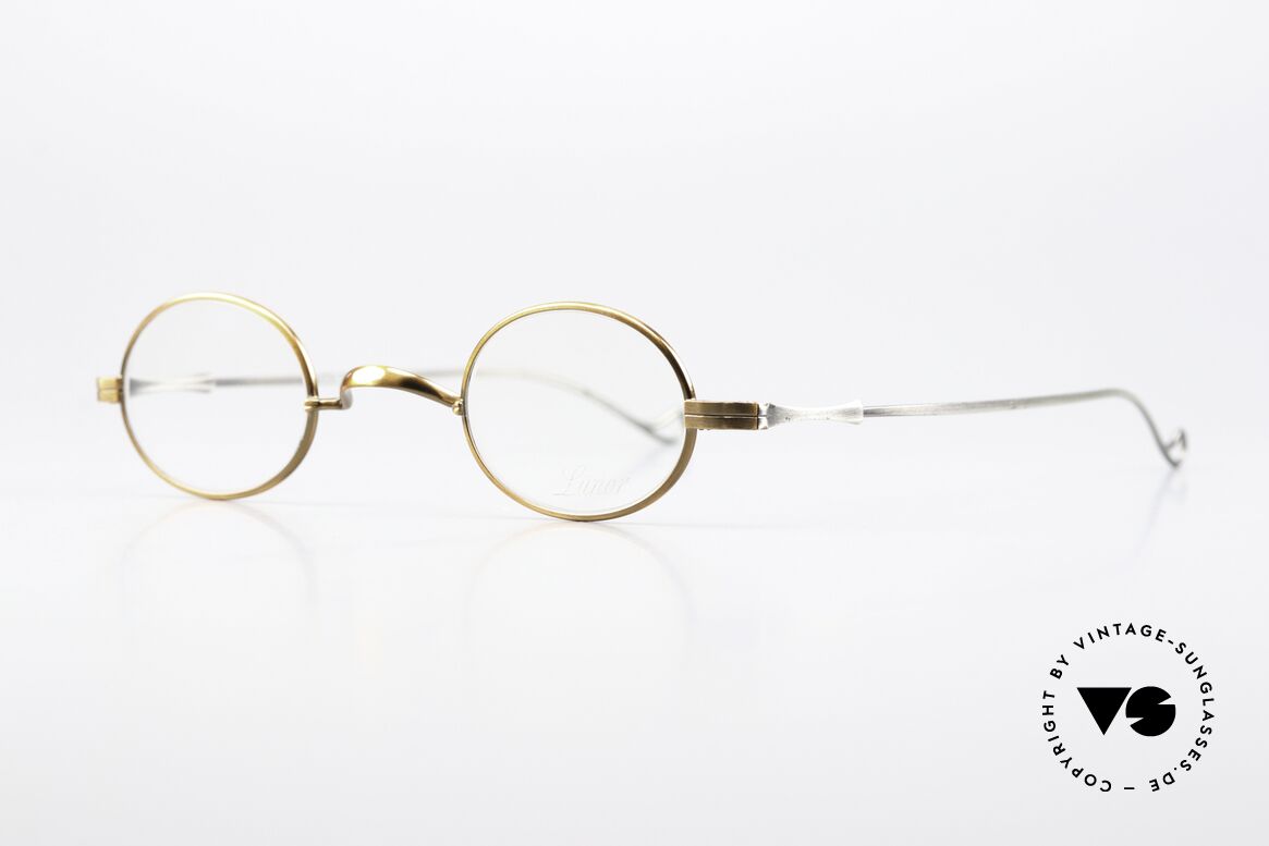 Lunor II 04 Customized Bicolor Frame, frame font = antique bronze & temples = antique silver, Made for Men and Women