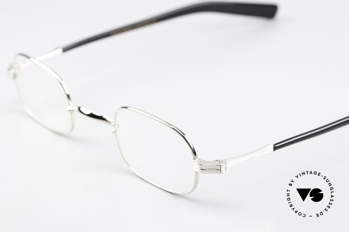 Lunor II A 00 Metal Frame Platinum Plated, model II 00 in size 40°25 = unisex reading spectacles!, Made for Men and Women