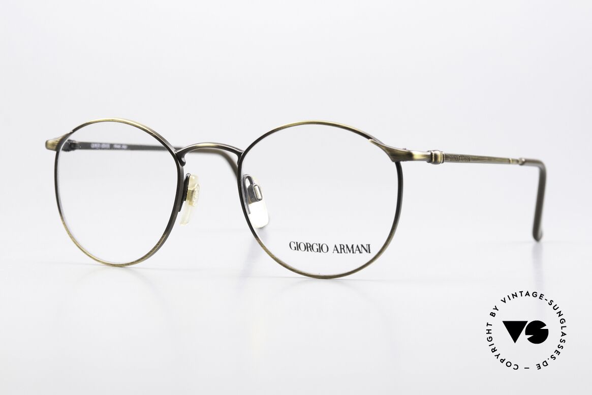 Giorgio Armani 132 Small Panto Glasses 90's, timeless vintage Giorgio Armani designer eyeglasses, Made for Men