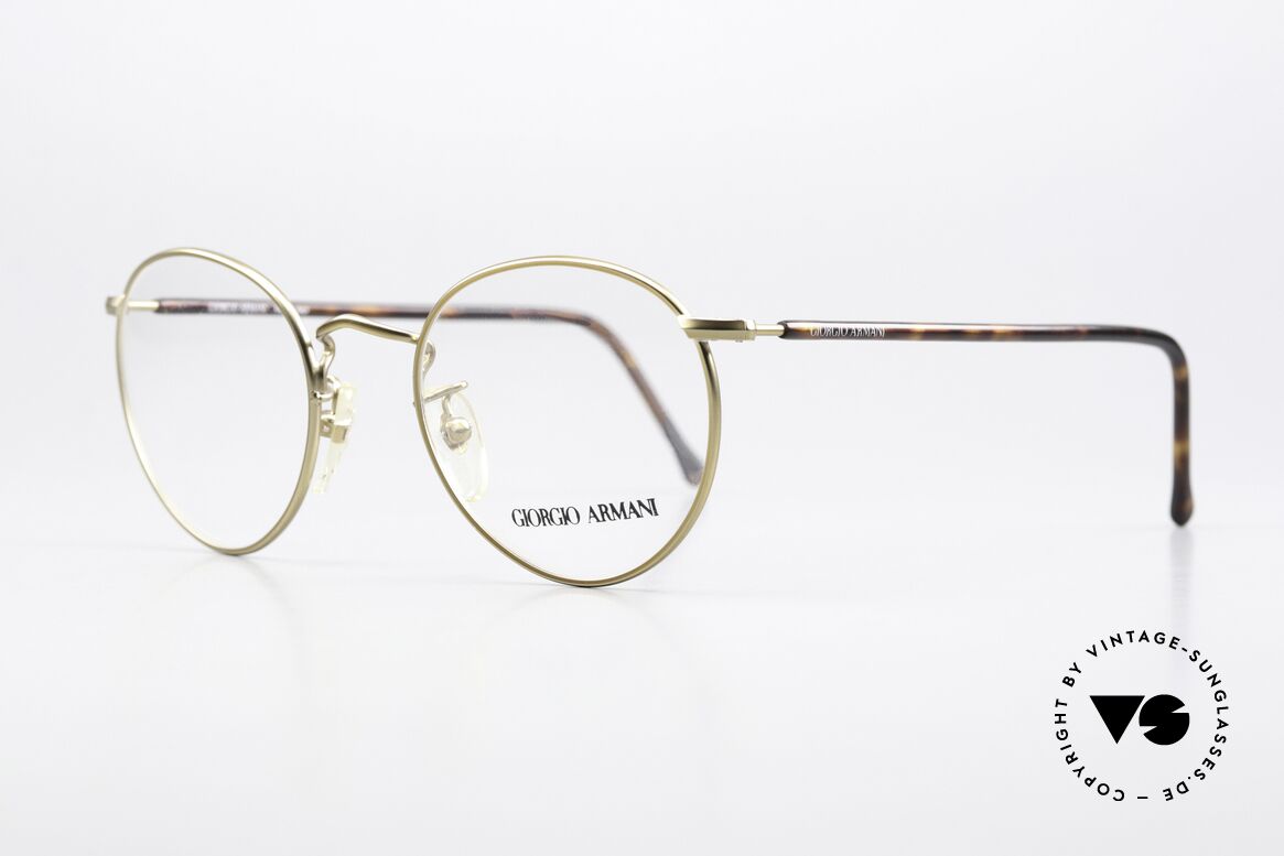 Giorgio Armani 138 Panto Frame Gold Tortoise, timeless frame coloring in "GOLD AND TORTOISE", Made for Men and Women