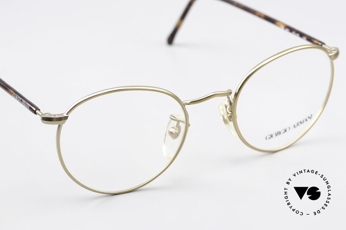 Giorgio Armani 138 Panto Frame Gold Tortoise, unworn (like all our vintage GIORGIO Armani frames), Made for Men and Women