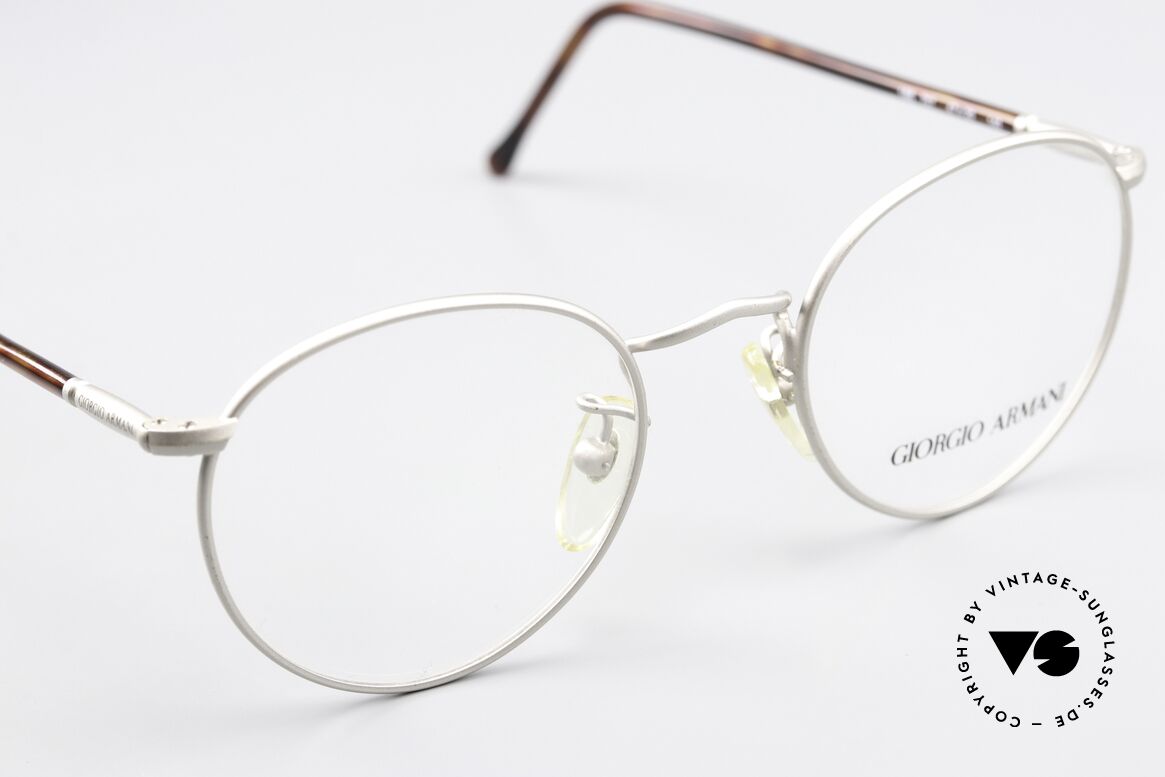 Giorgio Armani 138 Panto Specs Silver Tortoise, unworn (like all our vintage GIORGIO Armani frames), Made for Men and Women