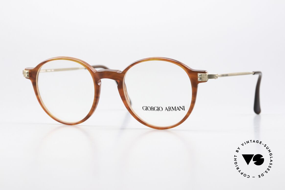 Giorgio Armani 358 Frame Auburn Matte Gold, timeless vintage Giorgio Armani designer eyeglasses, Made for Men