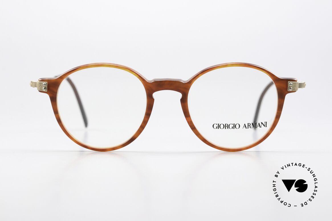 Giorgio Armani 358 Frame Auburn Matte Gold, legendary & world famous 'panto design', size 44-18, Made for Men