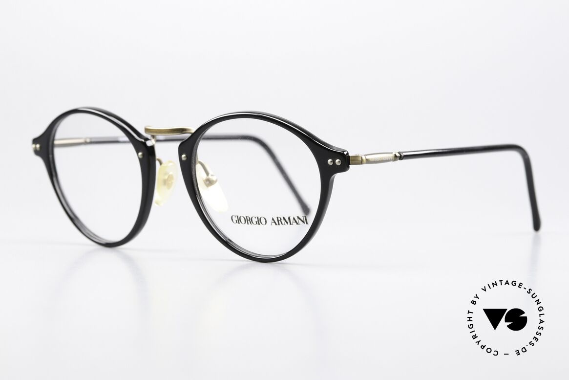 Giorgio Armani 360 1990's Eyeglasses Panto, unisex eyeglasses in TOP-quality; SMALL size 47-20, Made for Men and Women