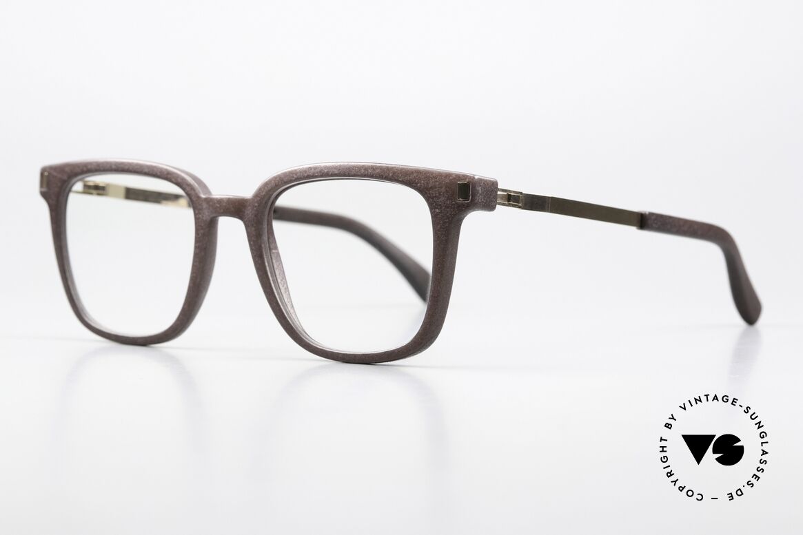 Mykita Mylon Barley Mylon Hybrid Frame Unisex, color code 307: ebony brown / champagne gold, Made for Men and Women