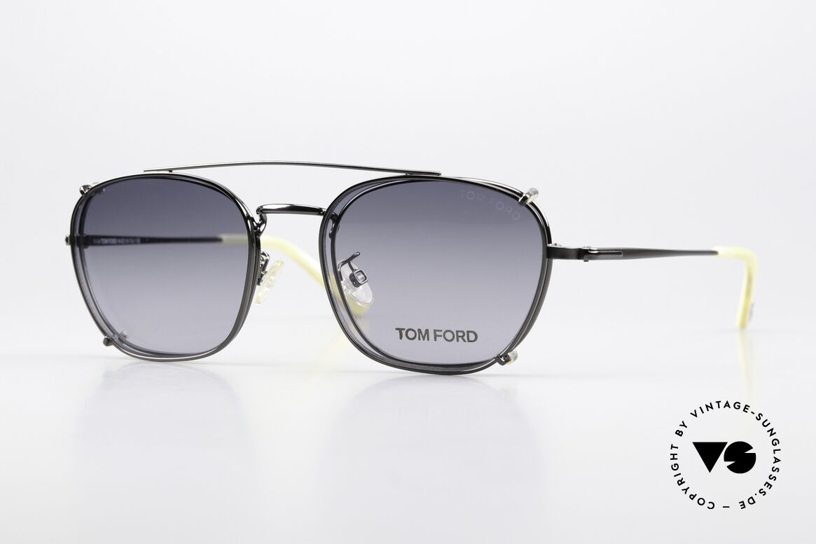 Tom Ford TF5335 Designer Frame Clip On, Tom Ford TF5335, 012, unisex eyeglasses in 49/20, Made for Men and Women