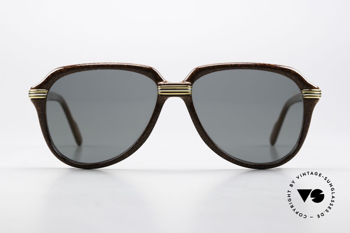 Cartier Vitesse - M Luxury Aviator Shades 1991, frame with flexible spring hinges in medium size 58/15, Made for Men