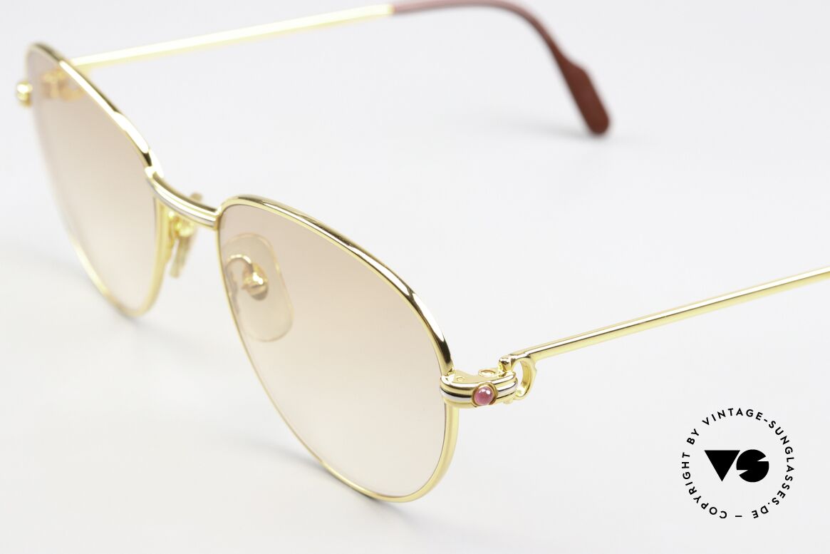 Cartier S Rubis 0,34 ct - M Real Rubies Sunglasses, size 55/18, 135mm (untouched stock since 1988), Made for Women