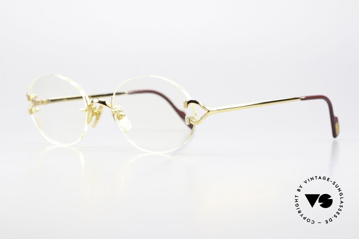 Cartier Scala 90s Frame Rare 52mm Size, expensive ORIGINAL in seemingly timeless design, Made for Men and Women