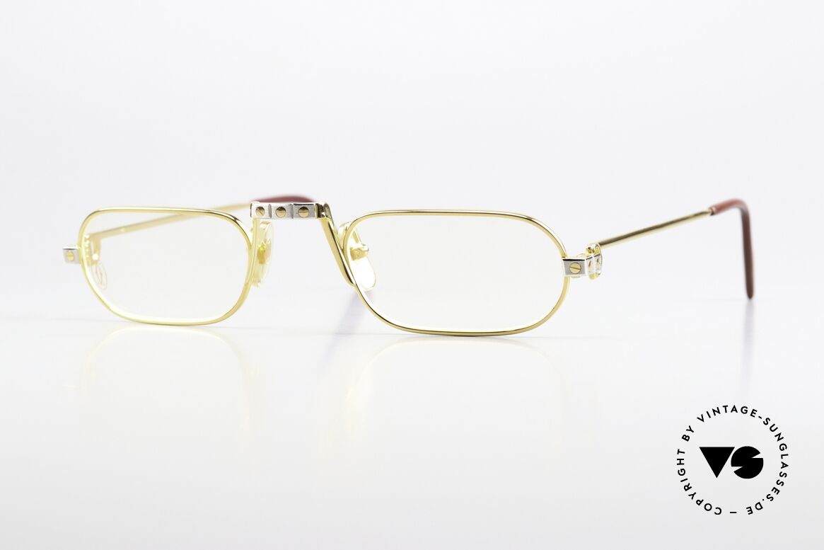 Cartier Demi Lune Santos - M Best-Selling Size In 1987, Demi Lune = the world famous reading glasses by CARTIER, Made for Men and Women