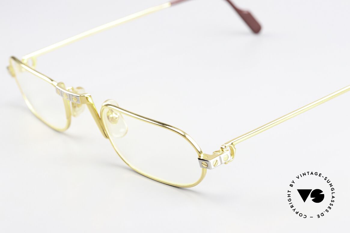 Cartier Demi Lune Santos - M Best-Selling Size In 1987, best-selling version in size 50-24, 140 (unisex eyeglasses), Made for Men and Women