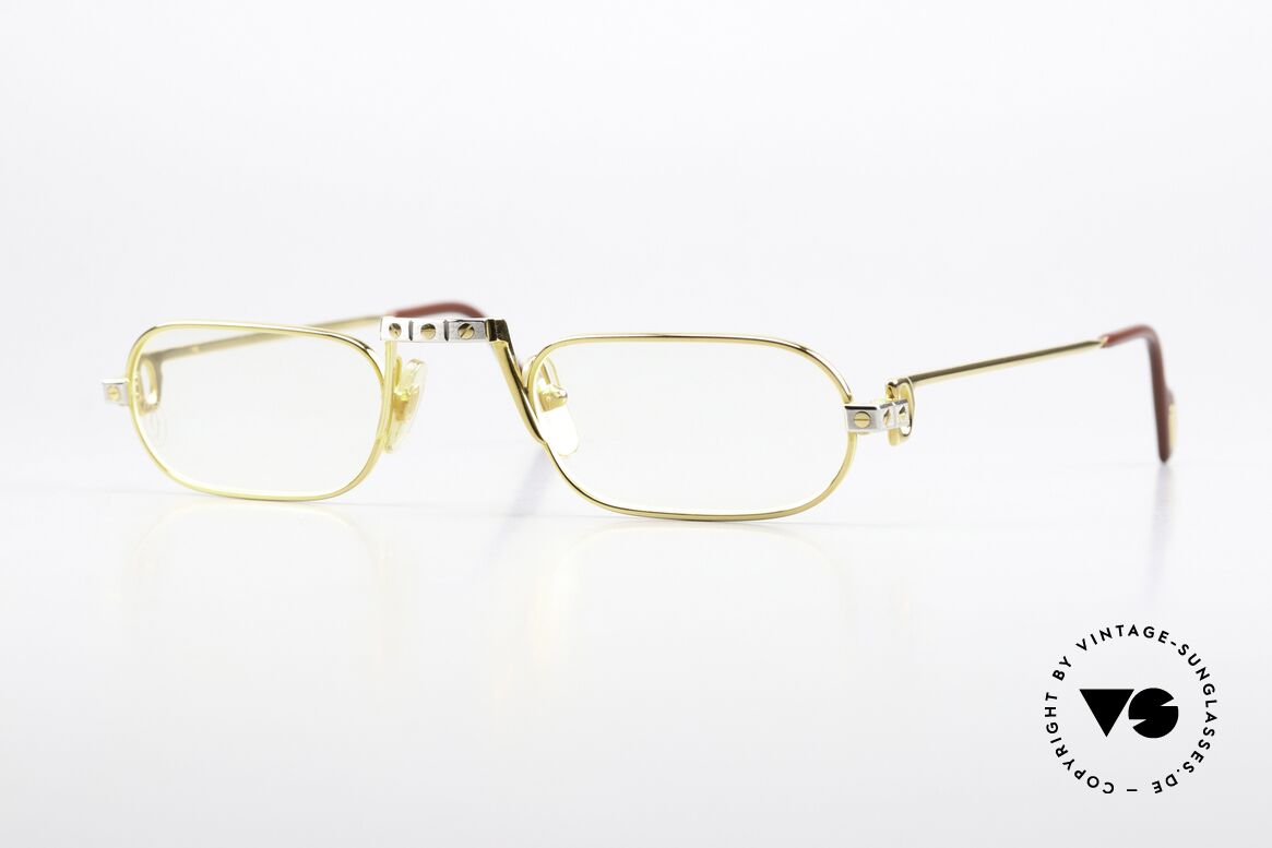 Cartier Demi Lune Santos - L Limited L Version From 1987, Demi Lune = the world famous reading glasses by CARTIER, Made for Men and Women