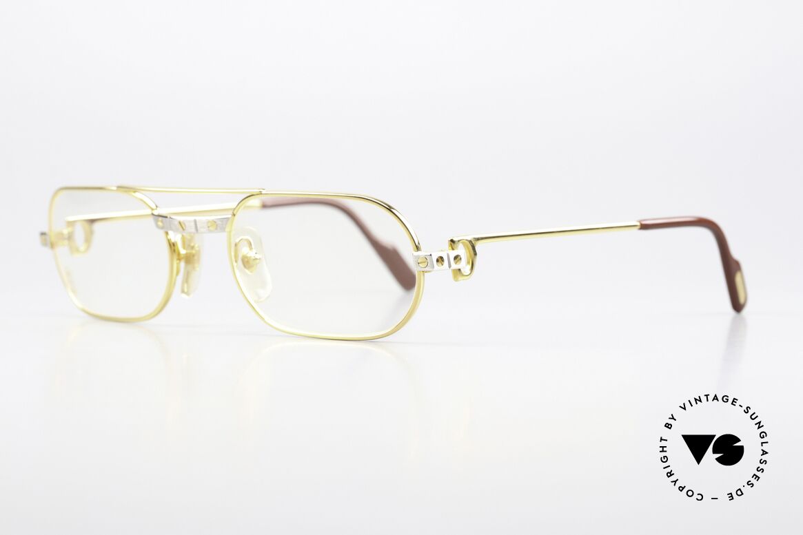 Cartier MUST Santos - S 80's Vintage Frame Unisex, worn by Elton John (video "I'm still standing", 1983), Made for Men and Women