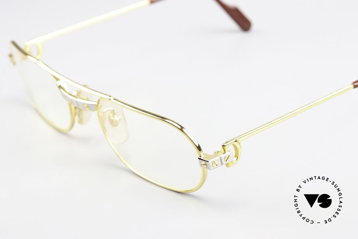 Cartier MUST Santos - S 80's Vintage Frame Unisex, 22ct gold-plated frame (like all old Cartier originals), Made for Men and Women