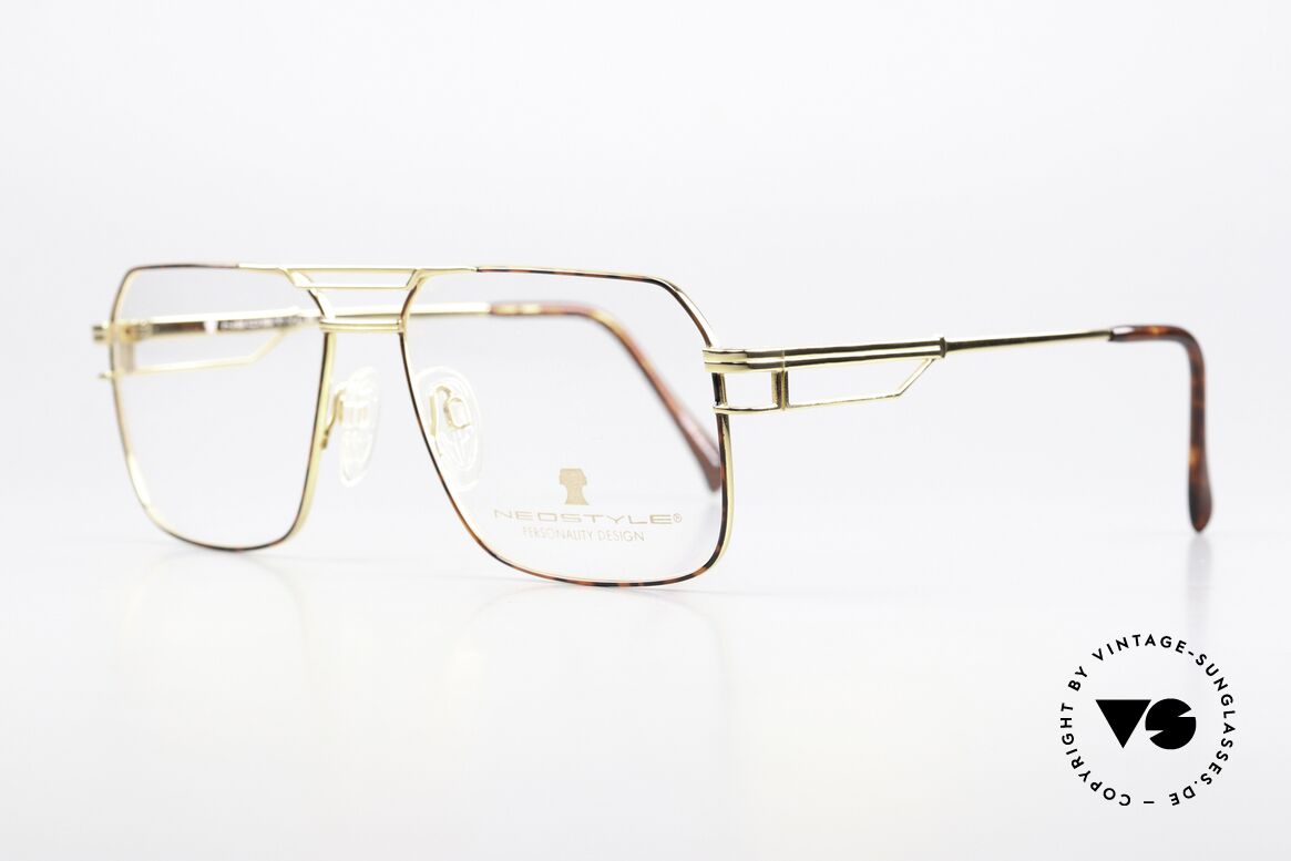 Neostyle Jet 210 Made in Germany Quality, gold-plated frame in LARGE size 58-15, 145mm, Made for Men