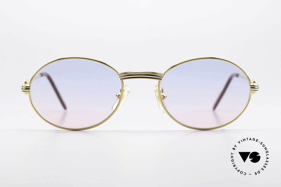 Cartier Saint Honore Baby-Blue Pink Sun Lenses, precious and timeless design, in M size 51°20, 140, Made for Men and Women