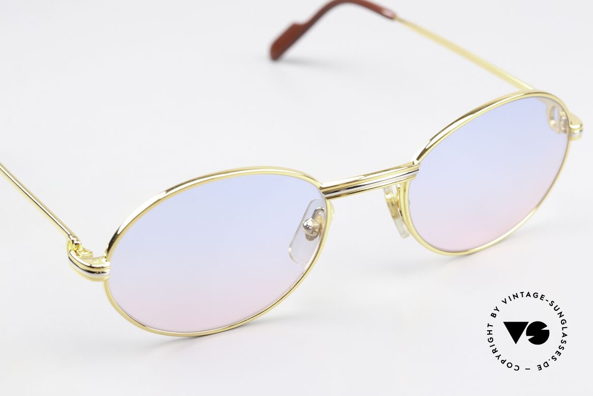 Cartier Saint Honore Baby-Blue Pink Sun Lenses, unworn + orig. packing (hard to find in this condition), Made for Men and Women