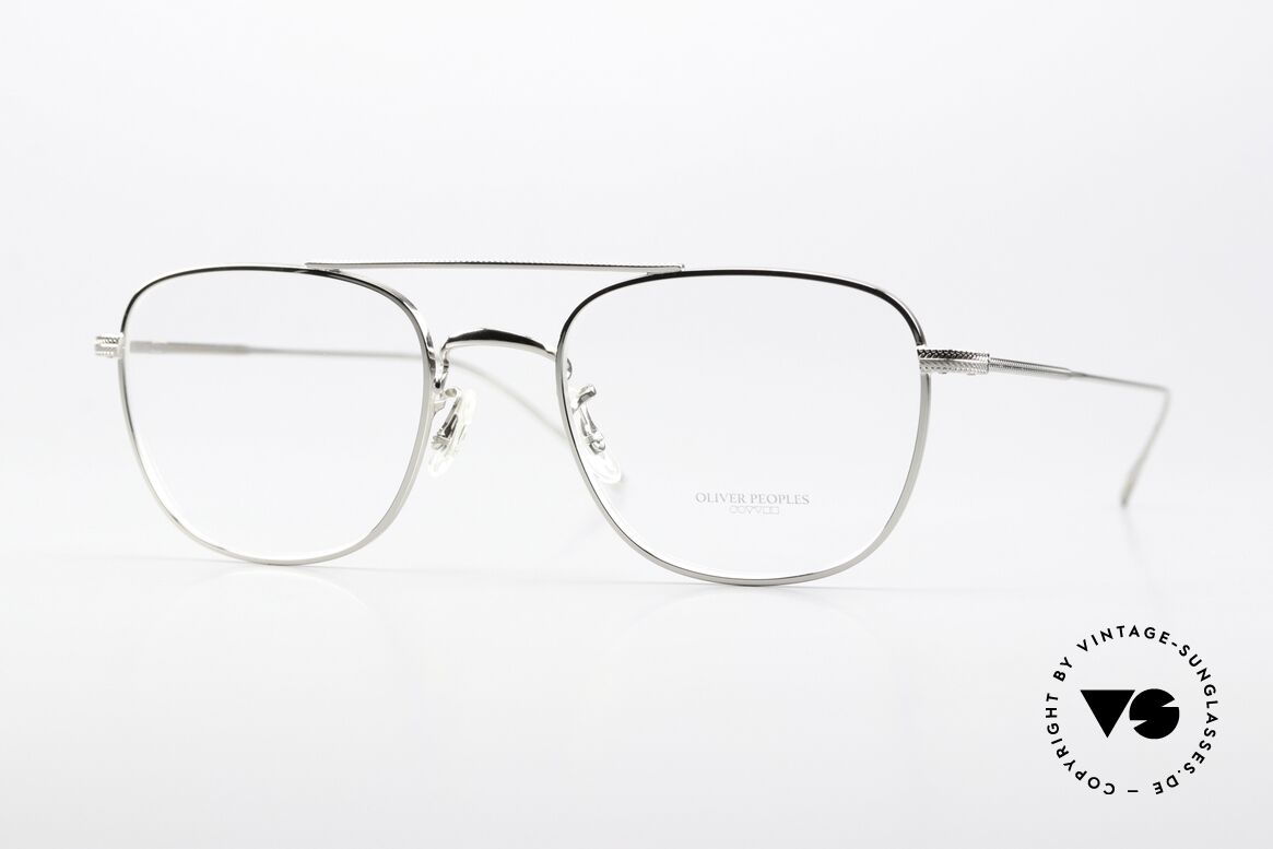 Oliver Peoples Kress Classic Eyeglasses Metal, Oliver Peoples eyeglasses; rectangle model KRESS, Made for Men