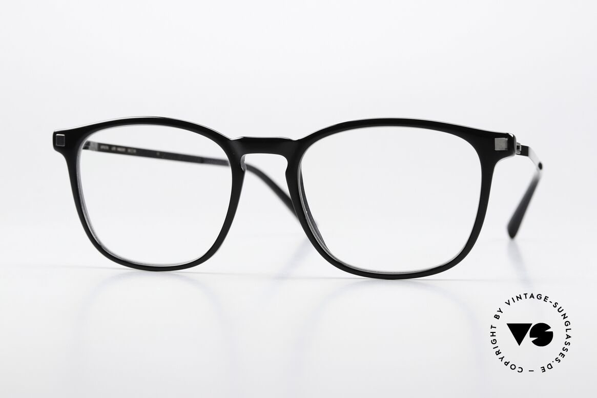 Mykita Haldur Unisex Specs Classic Black, Mykita glasses, model LITE Haldur, size 52-19, col 824, Made for Men and Women