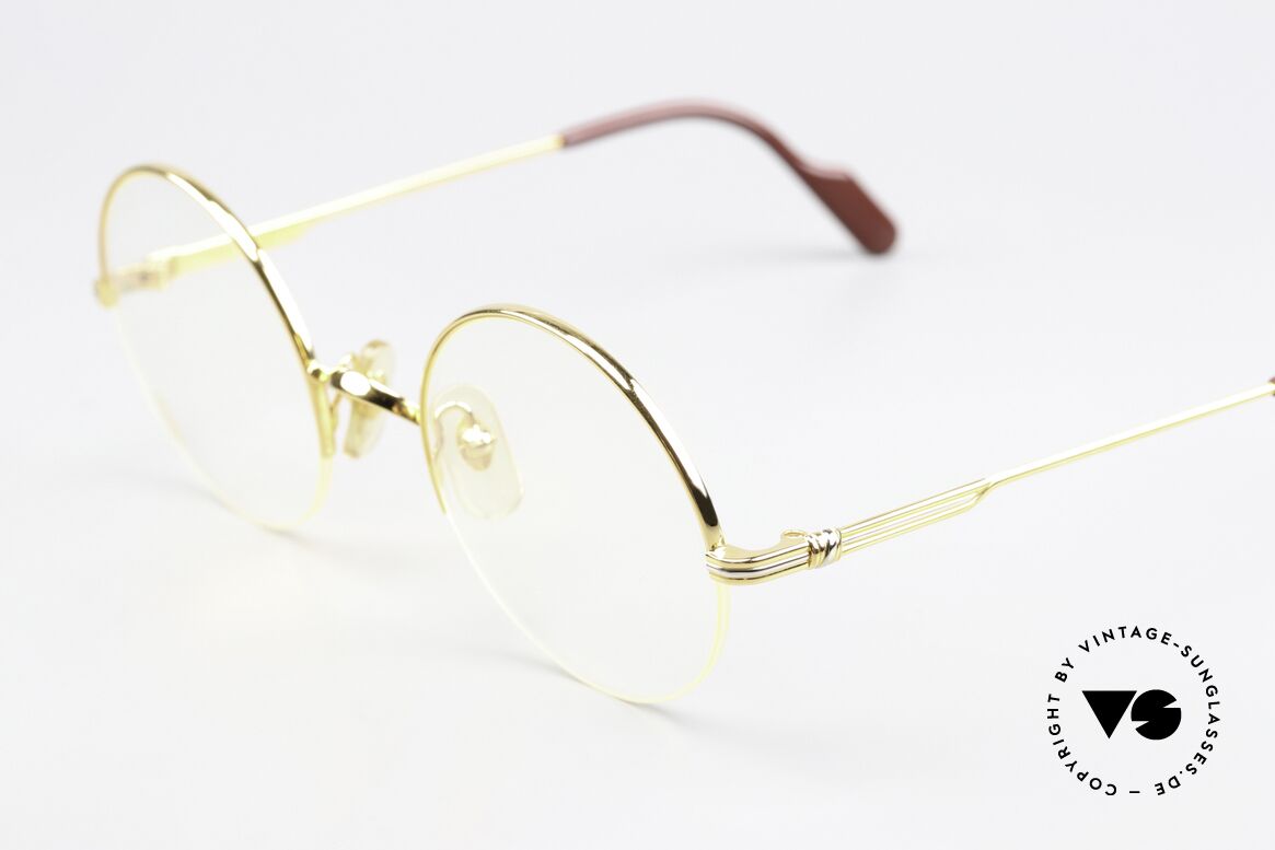 Cartier Mayfair - M Semi Rimless Luxury Frame, 22ct gold-plated flexible frame; semi-rimless, Made for Men and Women