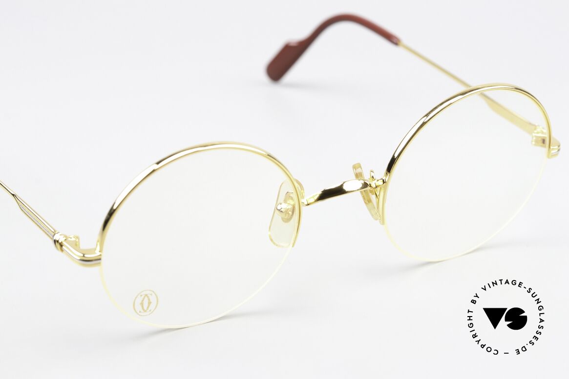 Cartier Mayfair - M Semi Rimless Luxury Frame, with orig. Cartier demo lenses & Cartier case, Made for Men and Women