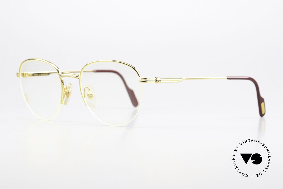 Cartier Colisee - S 90's Vintage Frame Nylor, luxury Cartier half-frame, -lightweight and flexible, Made for Men and Women