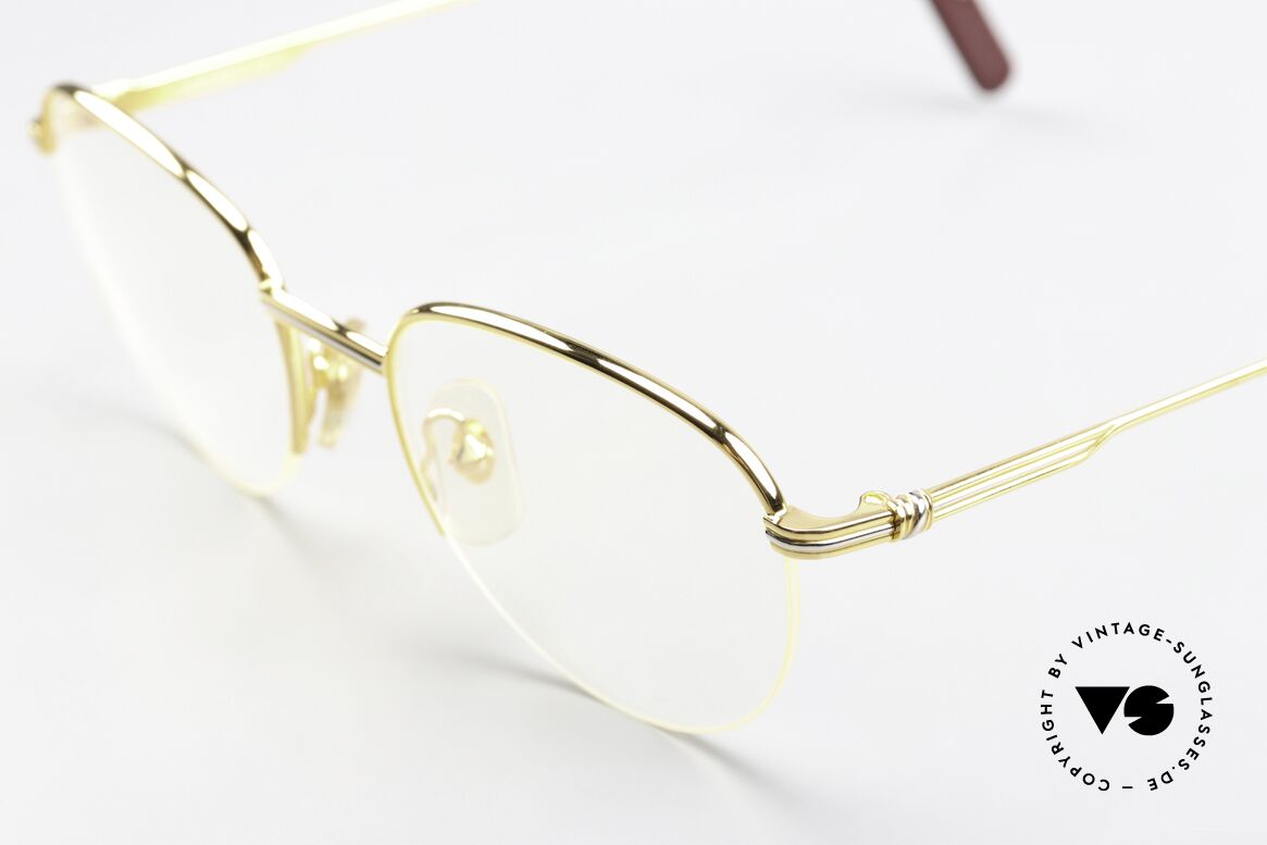 Cartier Colisee - S 90's Vintage Frame Nylor, 22ct gold-plated (like all vintage CARTIER frames!), Made for Men and Women