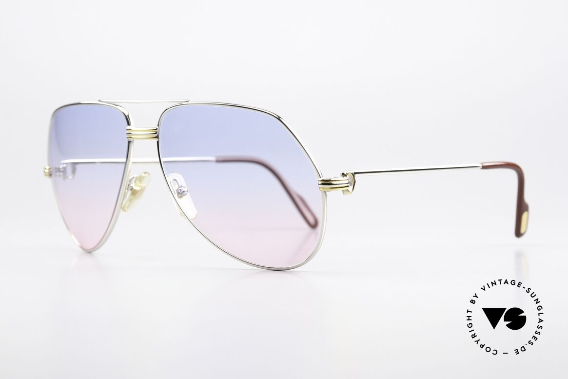 Cartier Vendome LC - L Platinum Sunglasses 1983, this pair (with L.Cartier decor): LARGE size 62-14, 140, Made for Men