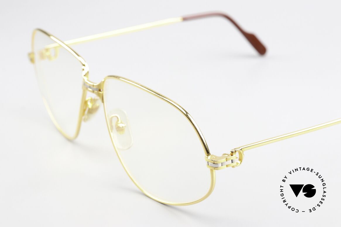 Cartier Panthere G.M. - XL 80's Frame 22ct Gold-Plated, precious luxury eyeglass-frame in X-Large size 63-16, 140, Made for Men