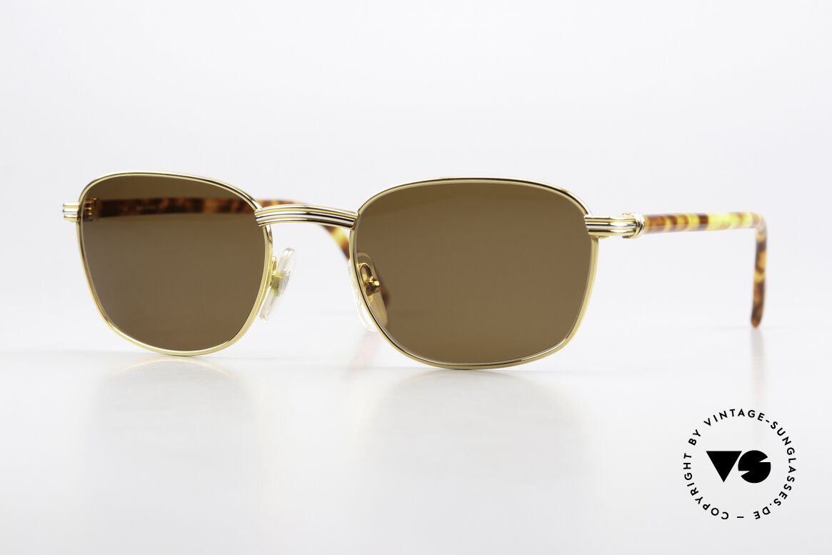 Cartier Aube - M Anti-Reflective Sun Lenses, precious 1990's Cartier designer shades in size 54°21, Made for Men