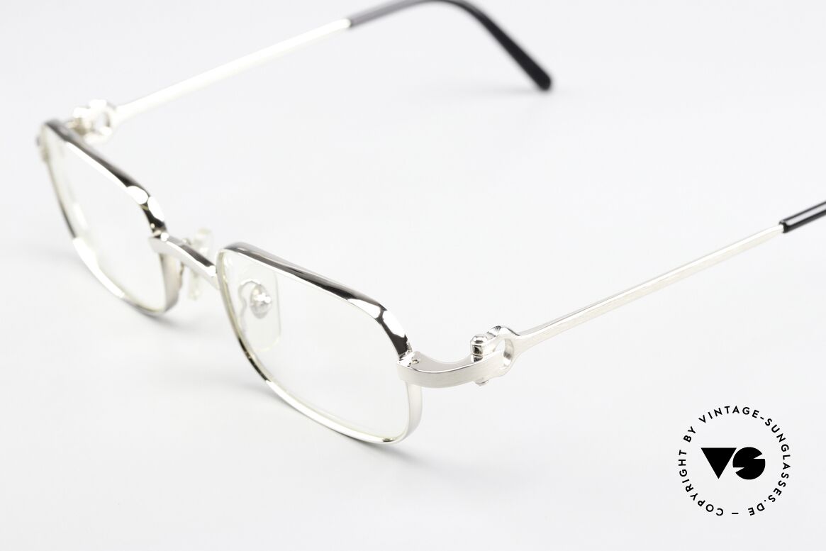 Cartier Dreamer 90s Frame Brushed Platinum, orig. Cartier catalogue reference number: T8100364, Made for Men and Women