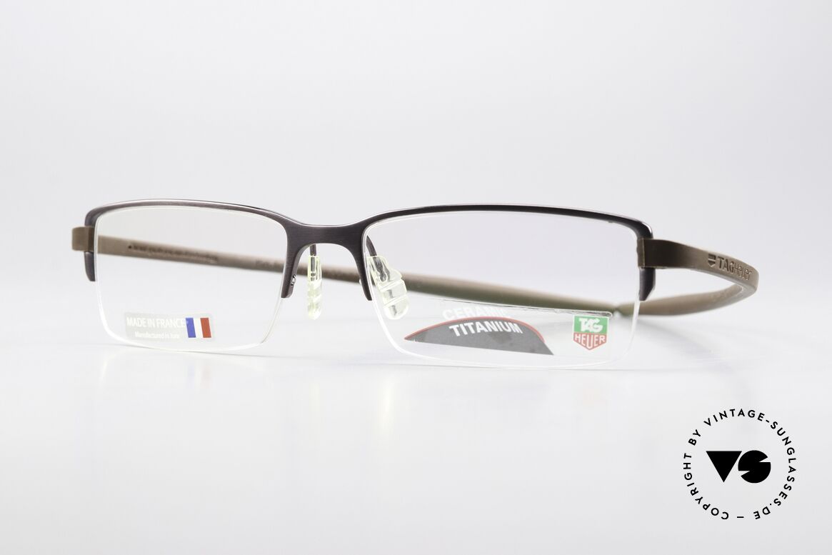 Tag Heuer 3722 Reflex Ceramic Titanium Frame, Tag Heuer glasses TH 3722, col. 002, size 55-17, Made for Men