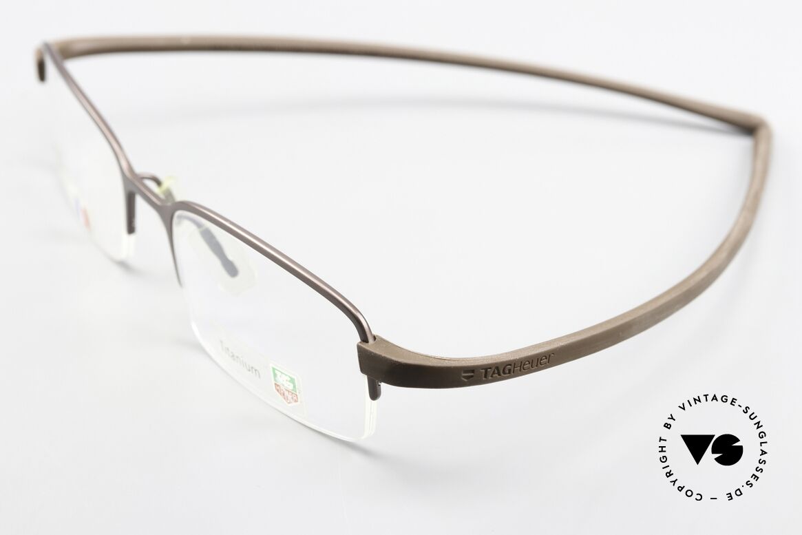 Tag Heuer 3203 Reflex Semi Rimless Titan Frame, ideal wearing comfort (temples adapt to the face), Made for Men