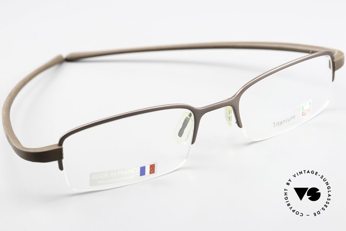 Tag Heuer 3203 Reflex Semi Rimless Titan Frame, sporty and luxurious lifestyle for men; high-end, Made for Men