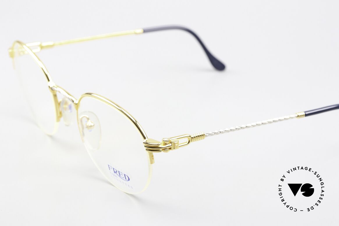 Fred Grand Largue - L Ultra Rare 52mm L Size, temples and bridge are twisted like a hawser; unique, Made for Men