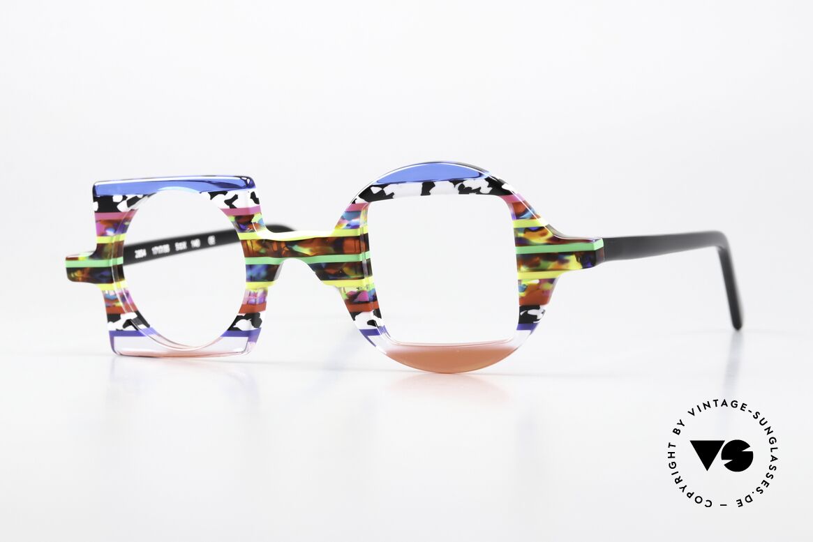 Wissing 2854 Crazy Colorful Eyeglasses, crazy colorful glasses by Wissing, model 2854, Made for Men and Women