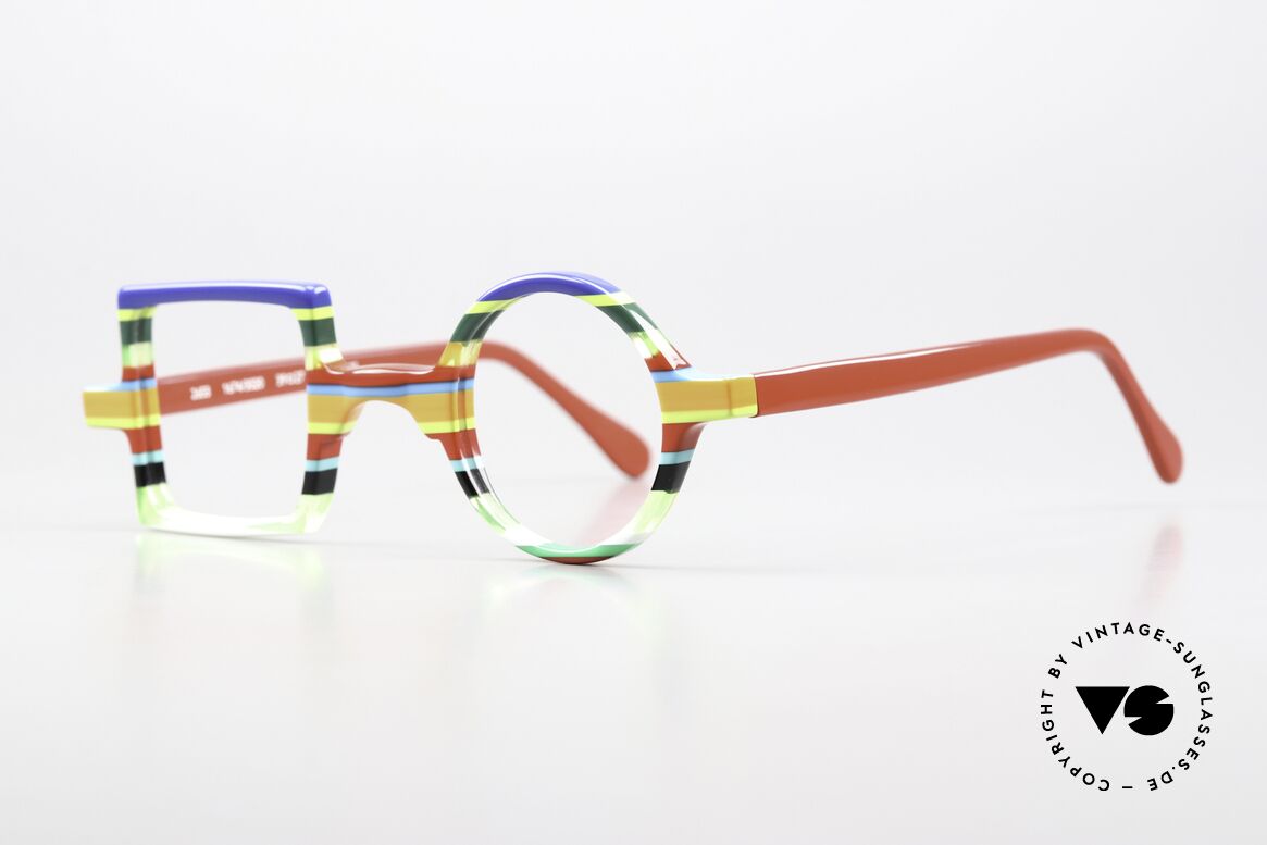 Wissing 2653 Eyeglasses For Art Lovers, multi-layered acetate frame, made in Germany, Made for Men and Women