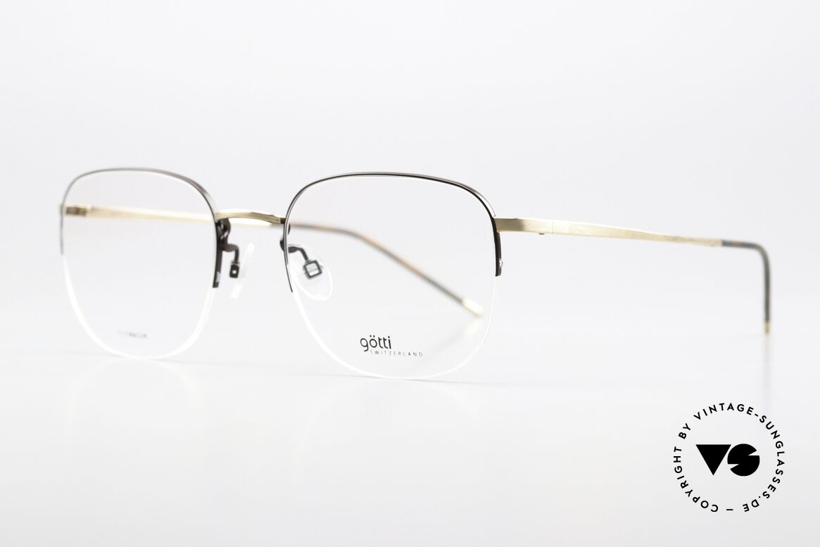 Götti Averi Semi Rimless Titan Frame, tangible top quality; timeless in color and shape, Made for Men and Women