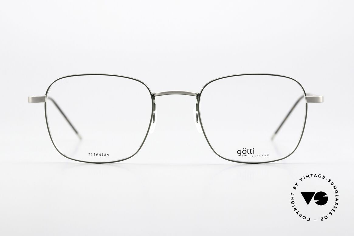 Götti Davis Square Frame Titan Green, lightweight titanium frame, MADE IN JAPAN!, Made for Men and Women