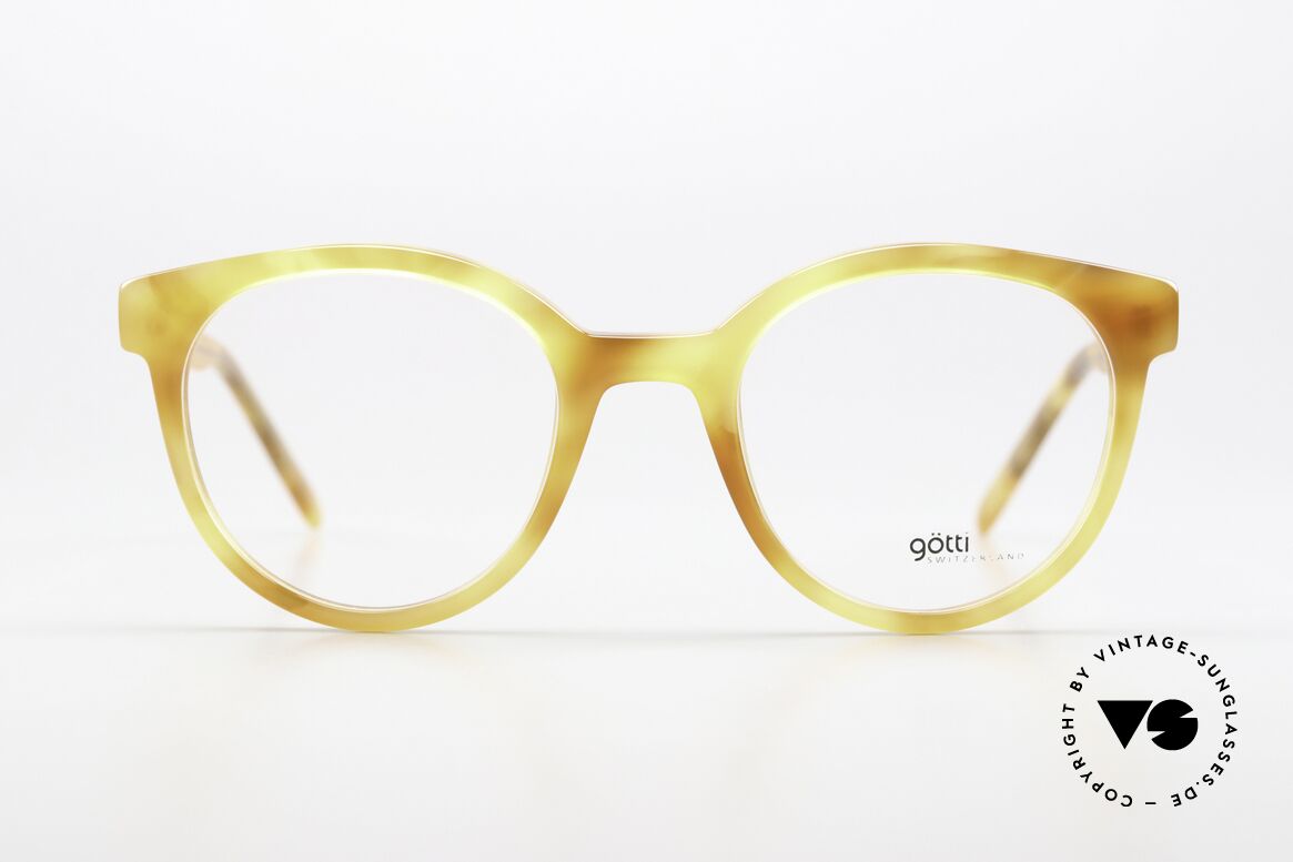 Götti Eldon Ladies Specs Panto Style, acetate glasses in a more feminine panto shape, Made for Women