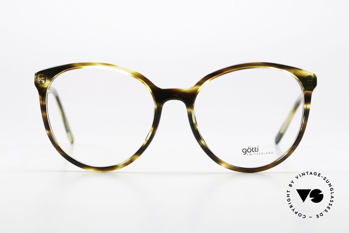 Götti Esty Designer Frame From 2016, acetate eyeglasses in a very feminine panto shape, Made for Women