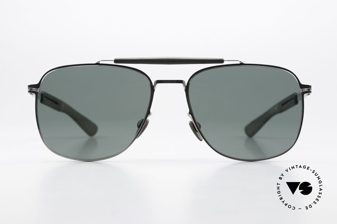 Mykita Mylon Elon Square Designer Sunglasses, size 58-18, color code 245 (silver / chrome), Made for Men