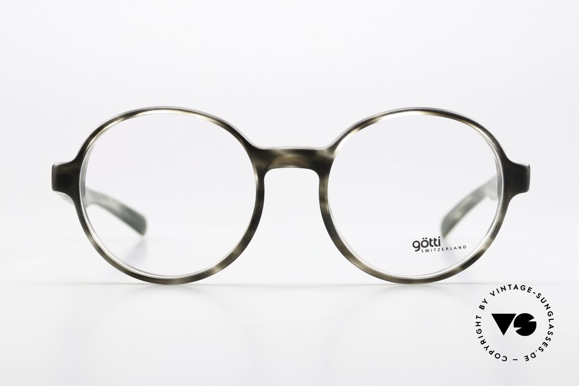 Götti Werry Designer Frame From 2016, acetate glasses in timeless round shape; unisex, Made for Men and Women