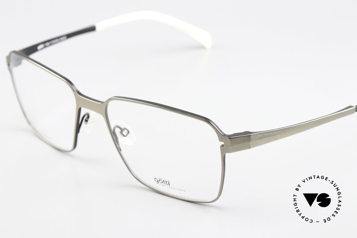 Götti Yvo Striking Titan And Black, striking men's frame (bicolor: titan and black), Made for Men