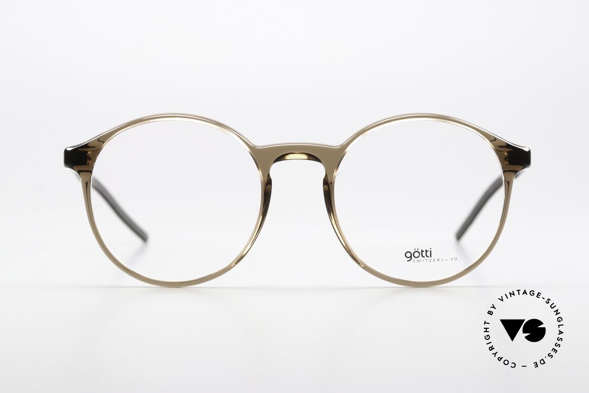 Götti Samsa Timeless Panto Eyewear, full-rim glasses with metal temples in top quality, Made for Men and Women