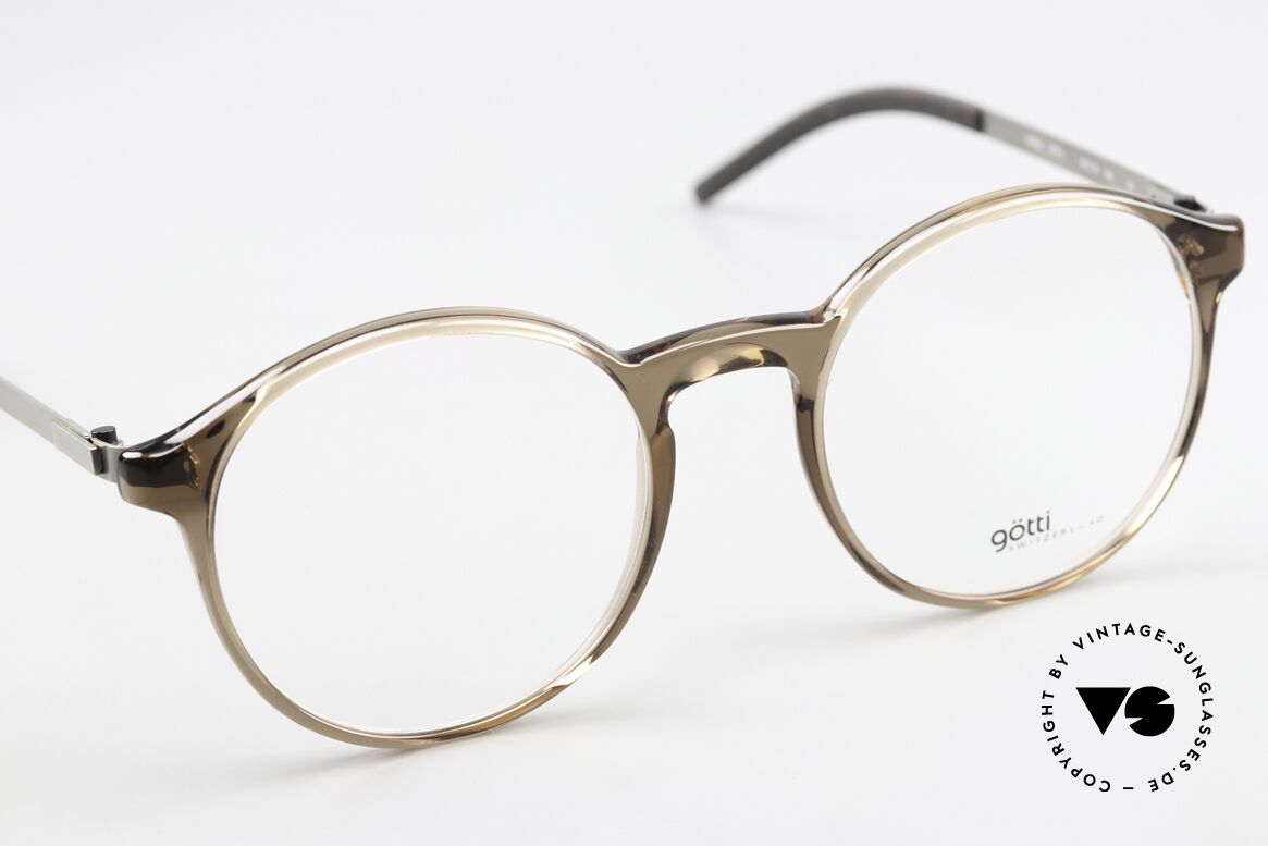 Götti Samsa Timeless Panto Eyewear, unworn designer piece from 2018, with hard case, Made for Men and Women