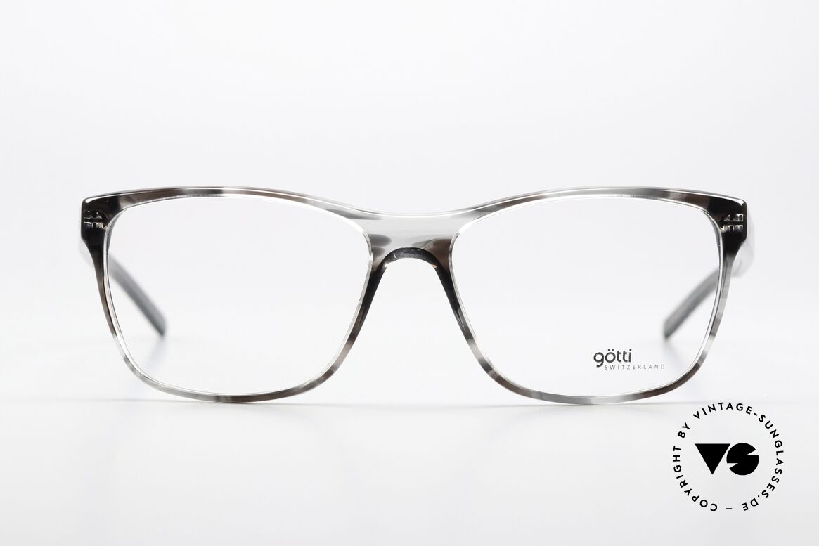 Götti Sunny Square Glasses from 2015, acetate eyeglass-frame in a feminine square shape, Made for Women