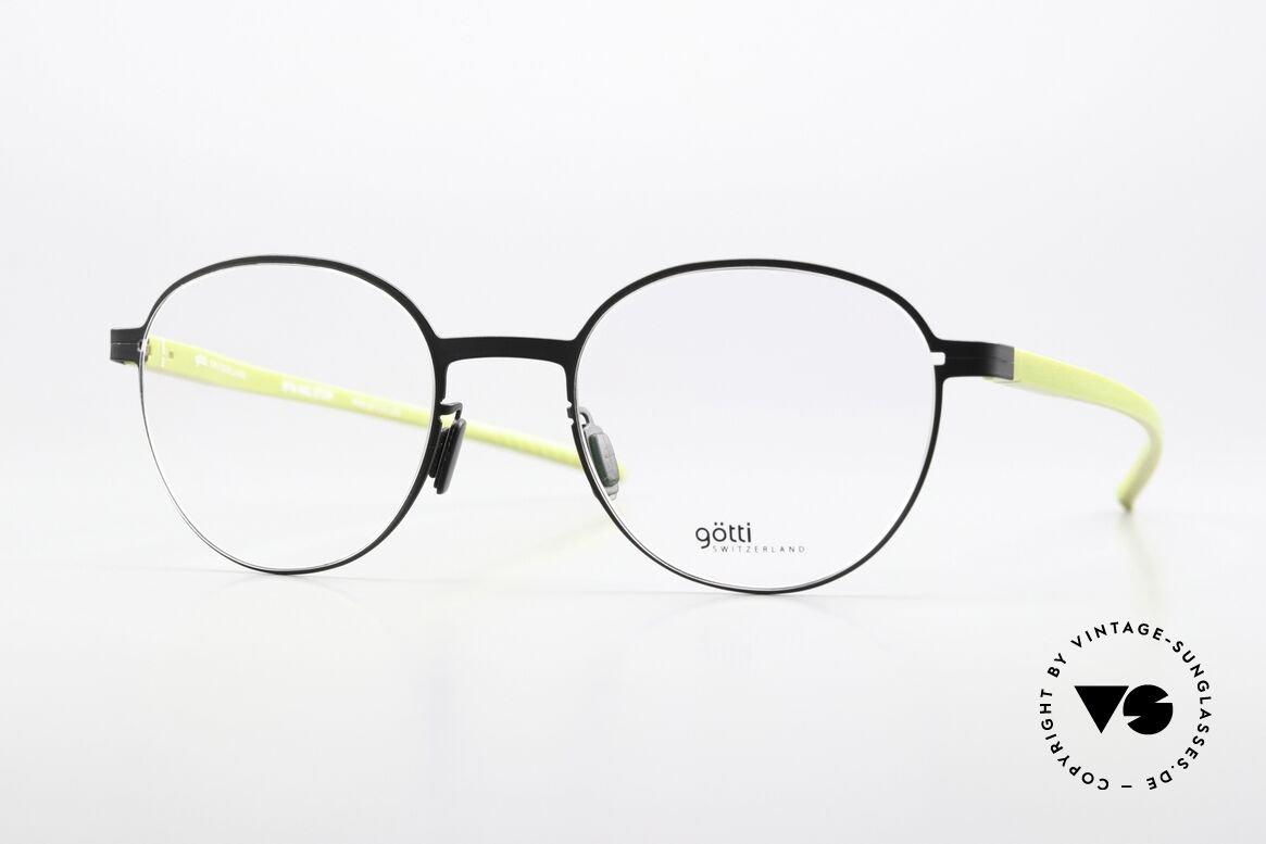 Götti Tajo With Spin and Stow Patent, Götti / Goetti glasses Tajo, BLKM-GE, size 49/20, Made for Men and Women