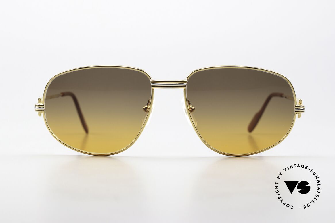 Cartier Romance LC - M 22ct Gold-Plated Frame 80's, mod. "Romance" was launched in 1986 and made till 1997, Made for Men and Women